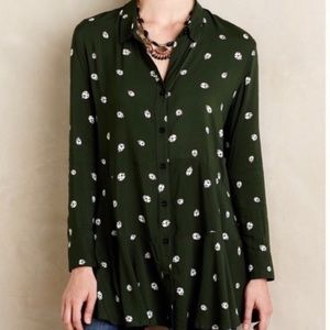 Anthropologie 11-1-Tylho Lakin Labybug Peplum Top